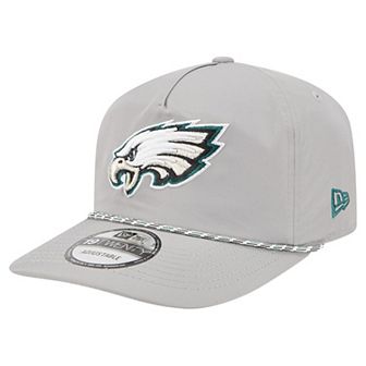 Men's New Era Silver Philadelphia Eagles Rope 19TWENTY Hat