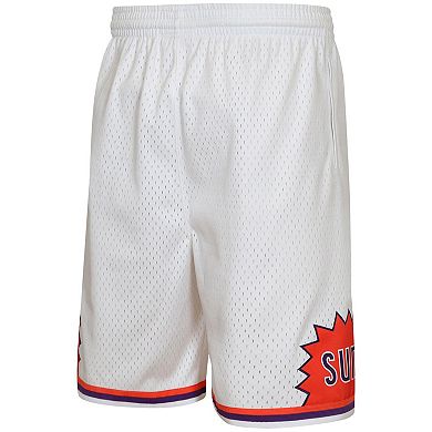 Youth Mitchell & Ness White Phoenix Suns Swingman Shorts