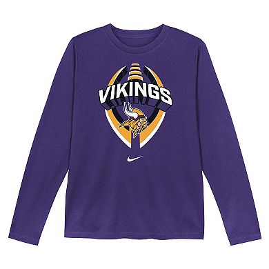 Toddler Nike Purple Minnesota Vikings Primetime Legend Icon Long Sleeve Performance T-Shirt