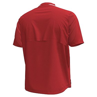 Men's Under Armour Red Wisconsin Badgers Motivate Quarter-Zip Top