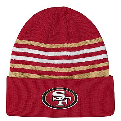 Youth Outerstuff Scarlet San Francisco 49ers Essentials Cuffed Knit Hat