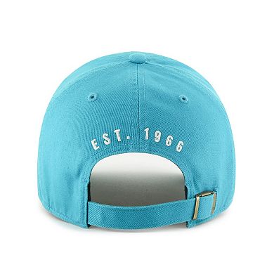 Men's '47 Aqua Miami Dolphins Hard Hat Clean Up Adjustable Hat