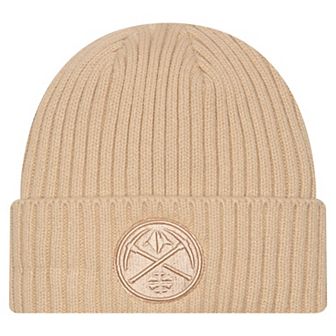 Men's New Era Tan Denver Nuggets Color Pack Cuffed Knit Hat