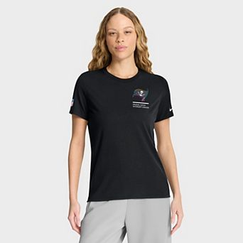 Women's Nike Black Tampa Bay Buccaneers 2025 NFL Crucial Catch Tri-Blend Dri-FIT T-Shirt