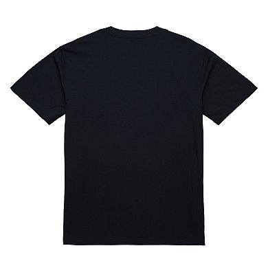 Men's Mitchell & Ness Patrick Ewing Black New York Knicks Hardwood Classics Player Arch T-Shirt