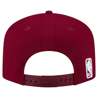 Men's New Era Wine Cleveland Cavaliers Cotton 19TWENTY Adjustable Hat