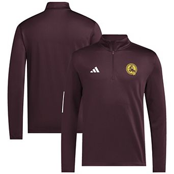 Men's adidas Maroon Arizona State Sun Devils Strategy Half-Zip Golf Jacket