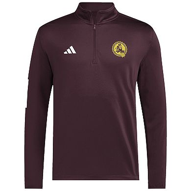 Men's adidas Maroon Arizona State Sun Devils Strategy Half-Zip Golf Jacket