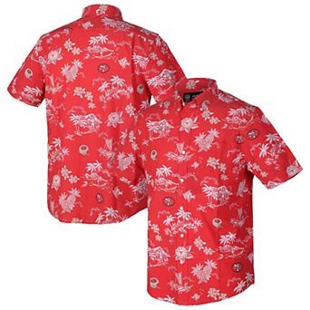 Men's Reyn Spooner Scarlet San Francisco 49ers Throwback Kekai Performance Button-Down Shirt