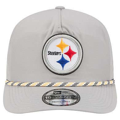 Men's New Era Gray Pittsburgh Steelers Rope 19TWENTY Hat