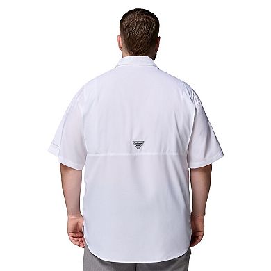 Men's Columbia White Kentucky Wildcats Big & Tall Tamiami Omni-Shade Button-Down Shirt