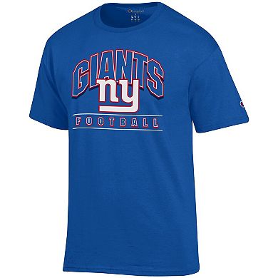 Men's Champion Royal New York Giants Football T-Shirt