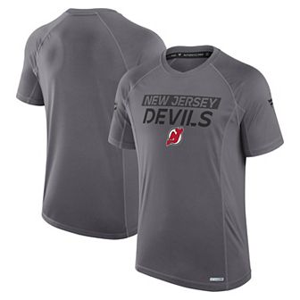 Men's Fanatics Gray New Jersey Devils Authentic Pro Rink Tech T-Shirt