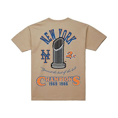 Men's Mitchell & Ness Cream New York Mets Legacy Defined T-Shirt