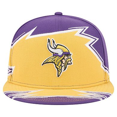 Men's New Era Purple/Gold Minnesota Vikings Break 59FIFTY Fitted Hat
