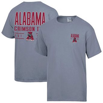 Men's ComfortWash Gray Alabama Crimson Tide Big Name T-Shirt