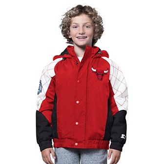Youth Starter Red/Black Chicago Bulls All Time Pro Jr. Full-Zip Jacket