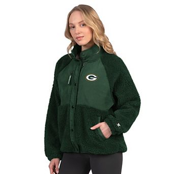 Women's Starter Green Green Bay Packers On the Ball Sherpa Jacket
