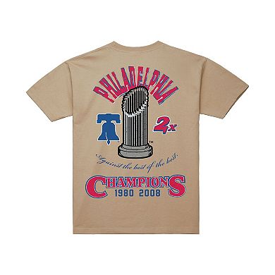 Men's Mitchell & Ness Cream Philadelphia Phillies Legacy Defined T-Shirt