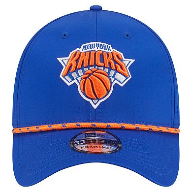 Men's New Era Blue New York Knicks Featherweight Poly Rope Flex 39Thirty Hat