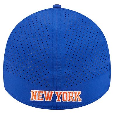 Men's New Era Blue New York Knicks Featherweight Poly Rope Flex 39Thirty Hat