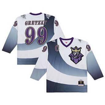 Men's Mitchell & Ness Wayne Gretzky White Los Angeles Kings 1995-96 Power Play Jersey