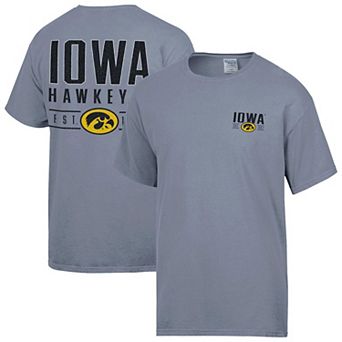 Men's ComfortWash Gray Iowa Hawkeyes Big Name T-Shirt