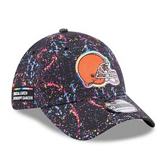 Men's New Era Black Cleveland Browns 2025 NFL Crucial Catch 39THIRTY Flex Hat