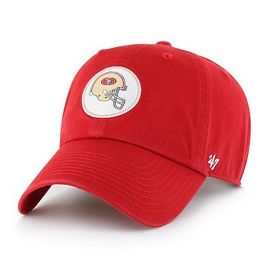 Men's '47 Scarlet San Francisco 49ers Hard Hat Clean Up Adjustable Hat