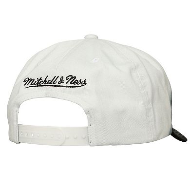 Men's Mitchell & Ness Black/White Miami Heat Dip Dye Pro Crown Adjustable Hat