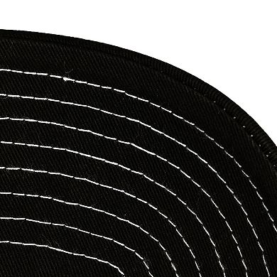 Men's Mitchell & Ness Black/White Miami Heat Dip Dye Pro Crown Adjustable Hat