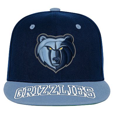 Youth Outerstuff Navy/Light Blue Memphis Grizzlies Two-Tone Snapback Hat
