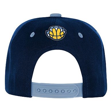 Youth Outerstuff Navy/Light Blue Memphis Grizzlies Two-Tone Snapback Hat