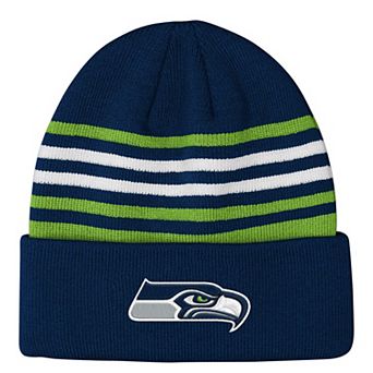 Youth Outerstuff College Navy Seattle Seahawks Essentials Cuffed Knit Hat