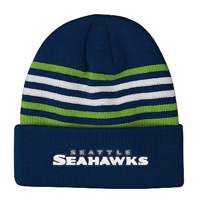 Youth Outerstuff College Navy Seattle Seahawks Essentials Cuffed Knit Hat