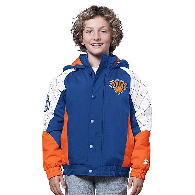 Youth Starter Blue/Orange New York Knicks All Time Pro Jr. Full-Zip Jacket
