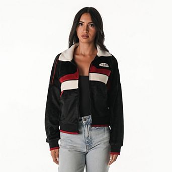 Women's The Wild Collective Black Arizona Cardinals Velvet Corduroy Jacket