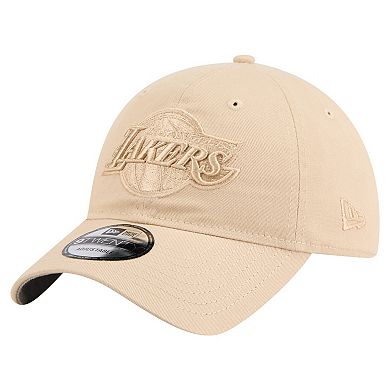 Men's New Era Khaki Los Angeles Lakers Color Pack Tonal 9TWENTY Adjustable Hat