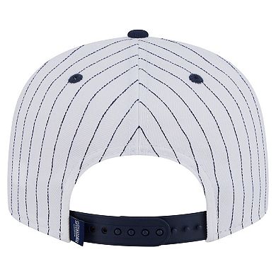 Men's New Era White Minnesota Timberwolves Deceptor Pinstripe 9FIFTY Snapback Hat