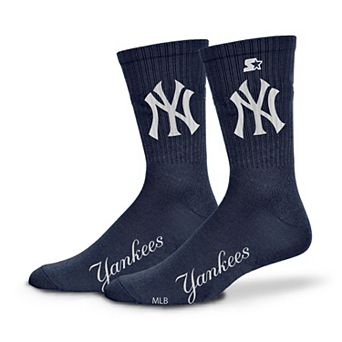 Unisex Starter Navy New York Yankees Satin Crew Socks