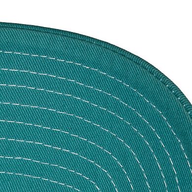 Men's Mitchell & Ness Teal/White Charlotte Hornets Dip Dye Pro Crown Adjustable Hat