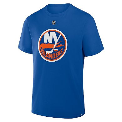 Men's Fanatics Ilya Sorokin Royal New York Islanders Authentic Stack Name & Number T-Shirt