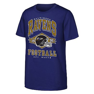 Youth Outerstuff Purple Baltimore Ravens Kick Off T-Shirt