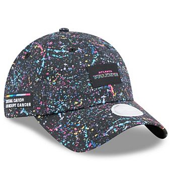 Women's New Era Black Atlanta Falcons 2025 NFL Crucial Catch Pony Tail Adjustable Hat