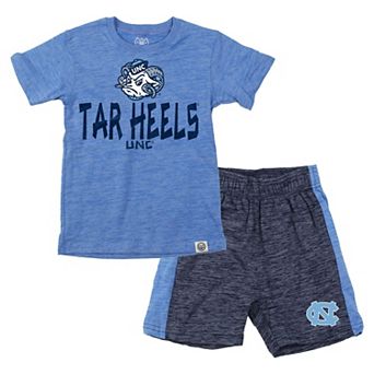 Toddler Wes & Willy North Carolina Tar Heels Cloudy Yarn T-Shirt & Shorts Set