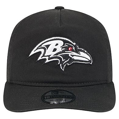 Men's New Era Black/White Baltimore Ravens 19TWENTY Adjustable Hat