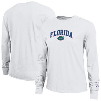 Women's Champion White Florida Gators Arch Over Logo Long Sleeve T-Shirt