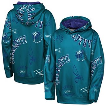 Youth Outerstuff Teal Charlotte Hornets Moving Violation Hoodie