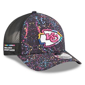 Men's New Era Black Kansas City Chiefs 2025 NFL Crucial Catch 9FORTY Adjustable Hat