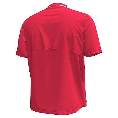 Men's Under Armour Red Utah Utes Motivate Quarter-Zip Top